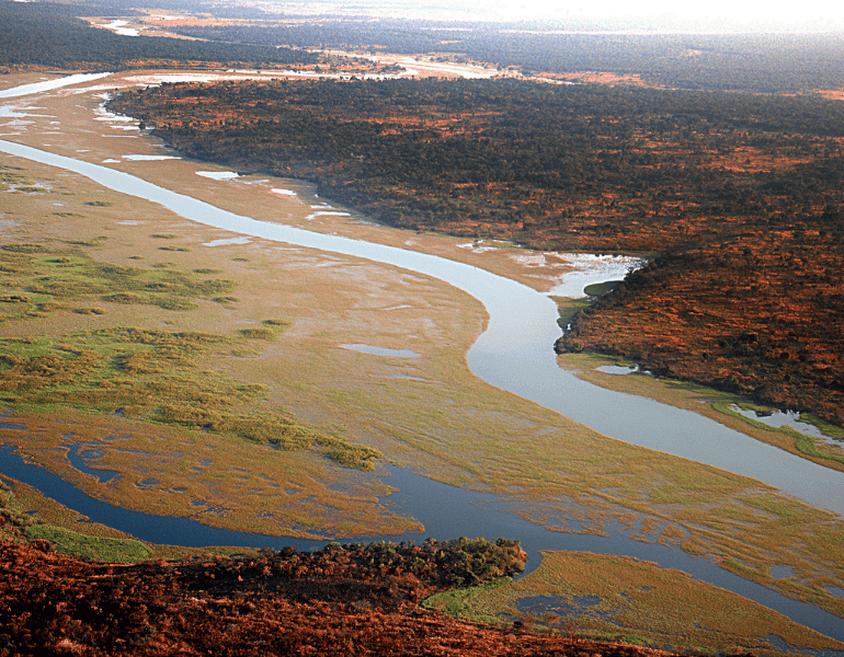 a landscape view of the Congo River