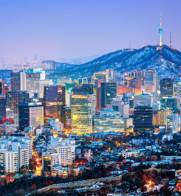 Seoul skyline, the capital of South Korea