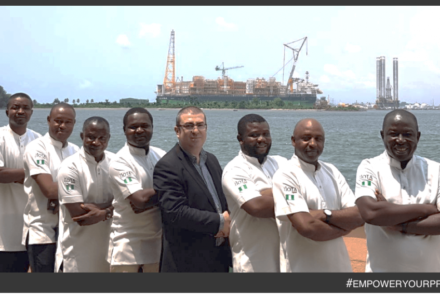 Depuis le FPSO EGINA, notre équipe du Nigeria vous souhaite une excellente semaine !